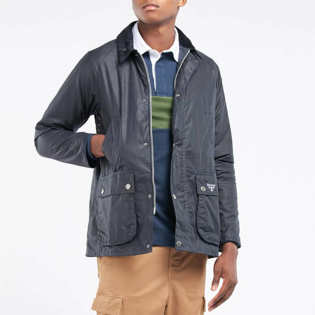 商品Barbour|Barbour Beacon Men's Summer Bedale Wax Jacket - Navy,价格¥952,第3张图片详细描述