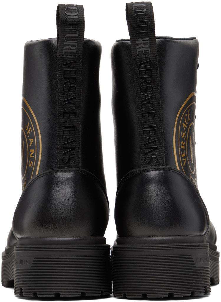 商品Versace|Black Logo Boots,价格¥1556,第4张图片详细描述
