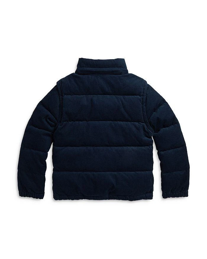 商品Ralph Lauren|Boys' Convertible Corduroy Down Jacket - Big Kid,价格¥1727,第3张图片详细描述