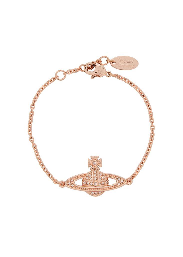 商品Vivienne Westwood|Mini Bas Relief rose gold-tone chain bracelet,价格¥747,第1张图片