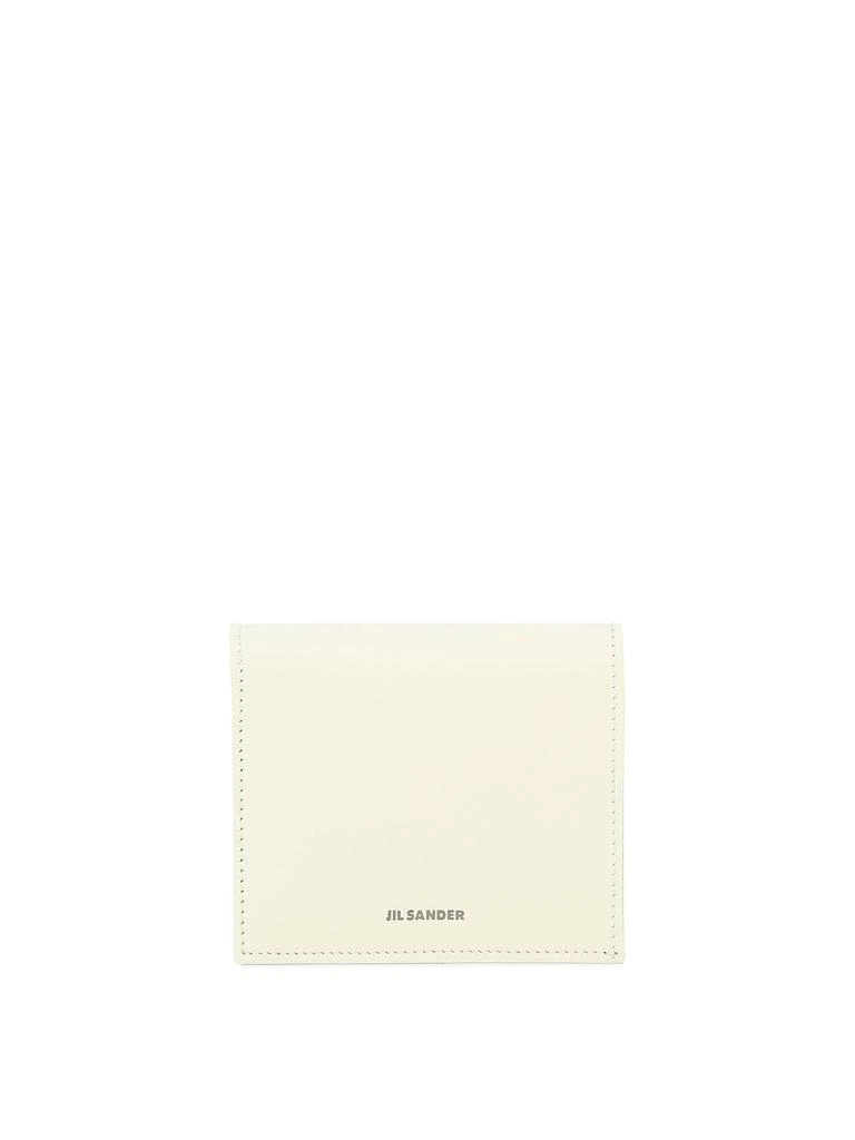 商品Jil Sander|Folded Wallet With Embossed Jil Sander Logo V Wallets & Card Holders White,价格¥1147,第1张图片