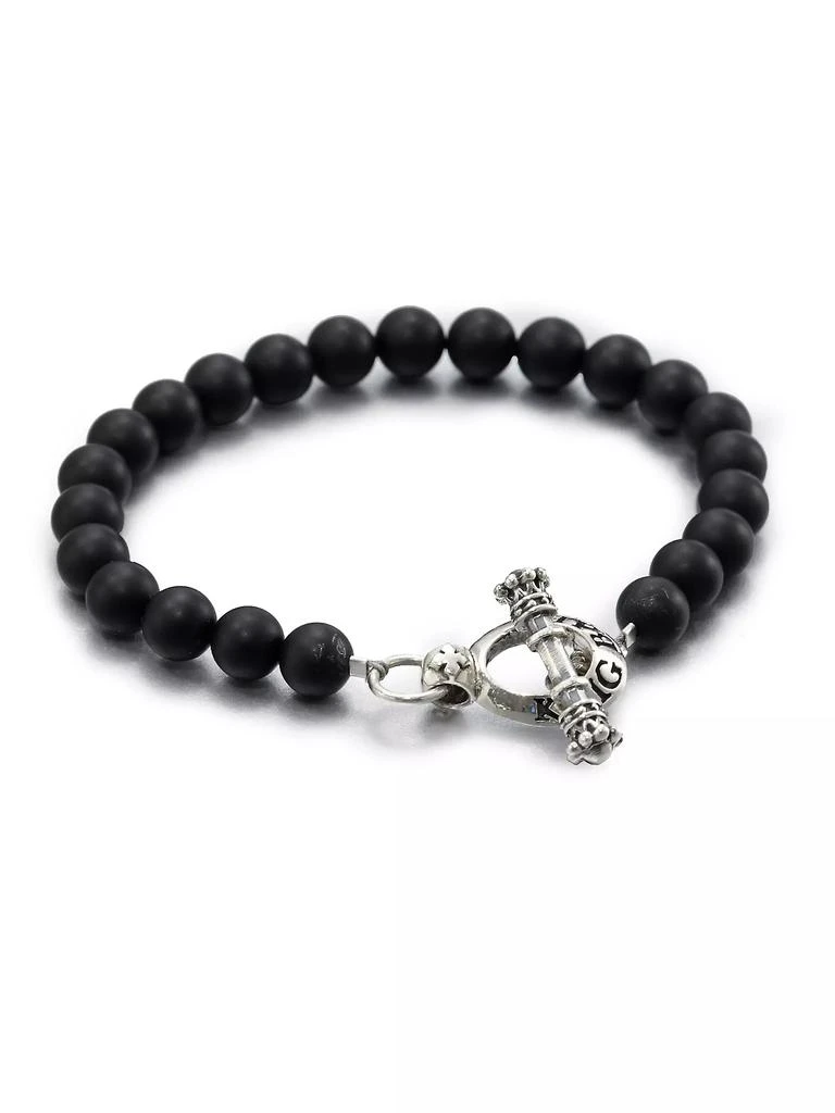 商品King Baby|Black Onyx Beaded Bracelet,价格¥1459,第1张图片