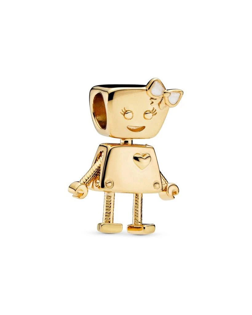 商品PANDORA|Pandora 14K Over Silver Bella Bot Charm,价格¥354,第1张图片