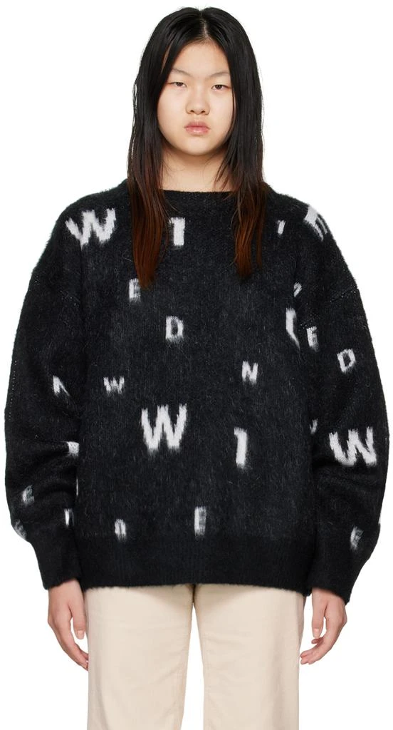 商品We11done|Black Lettering Sweater,价格¥2851,第1张图片