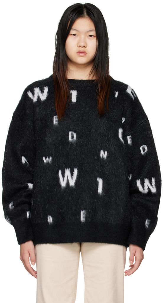 商品We11done|Black Lettering Sweater,价格¥2756,第1张图片