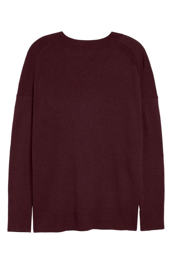 Oversize V-Neck High/Low Sweater 商品