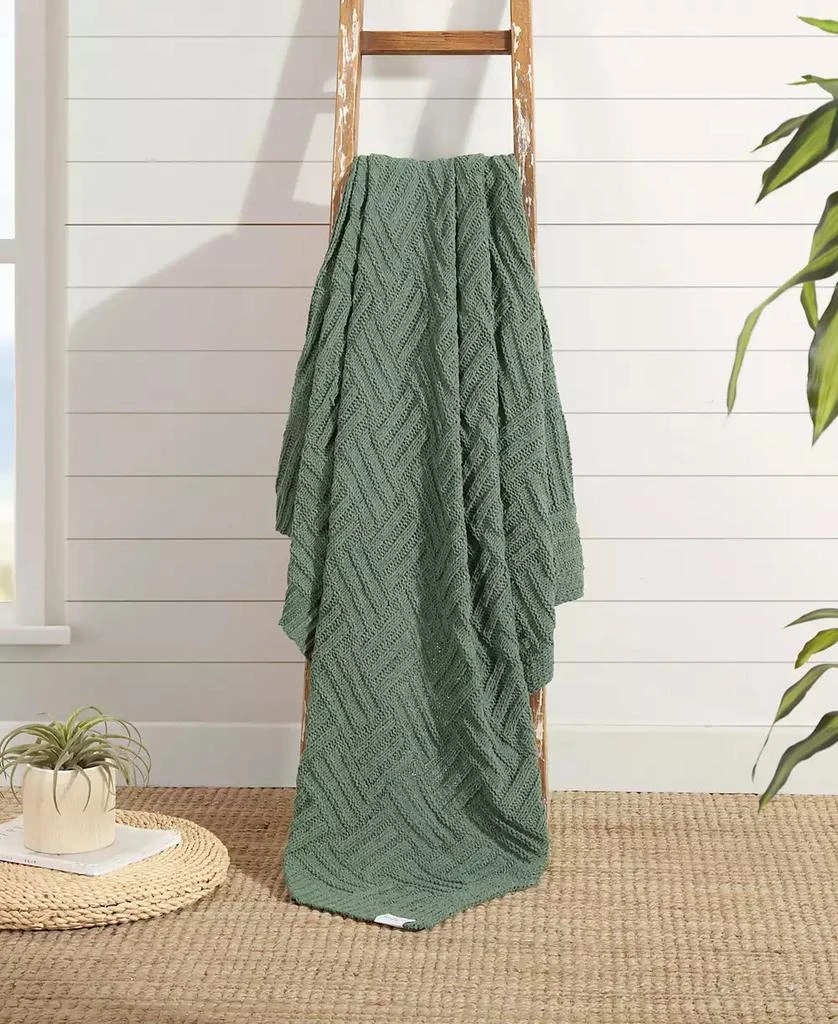 商品Tommy Bahama Home|Chain Basket Knit Throw, 60" X 50",价格¥251,第4张图片详细描述