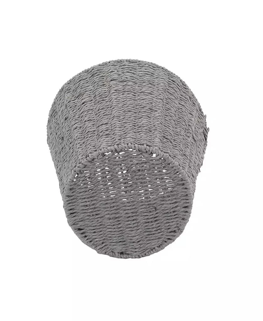 商品Household Essentials|Woven Waste Basket Paper Rope Waste Bin for Bathroom Bedroom Office,价格¥241,第3张图片详细描述