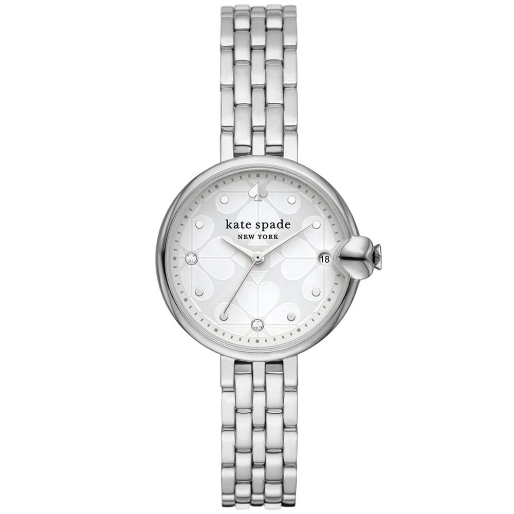 商品Kate Spade|Women's Chelsea Park Three-Hand Date Silver-Tone Stainless Steel Mesh Bracelet Watch, 32mm,价格¥1482,第1张图片