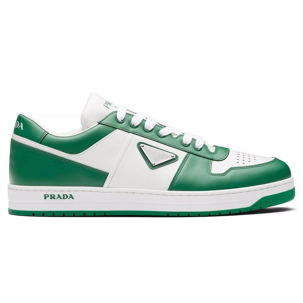 商品Prada|Prada Downtown Triangle Logo White Green Sneaker,价格¥8344,第1张图片