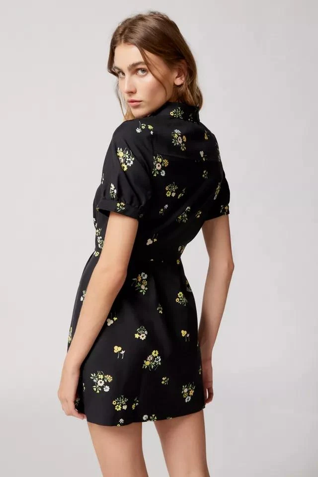 商品Urban Outfitters|UO Carla Collared Floral Mini Dress,价格¥148,第4张图片详细描述