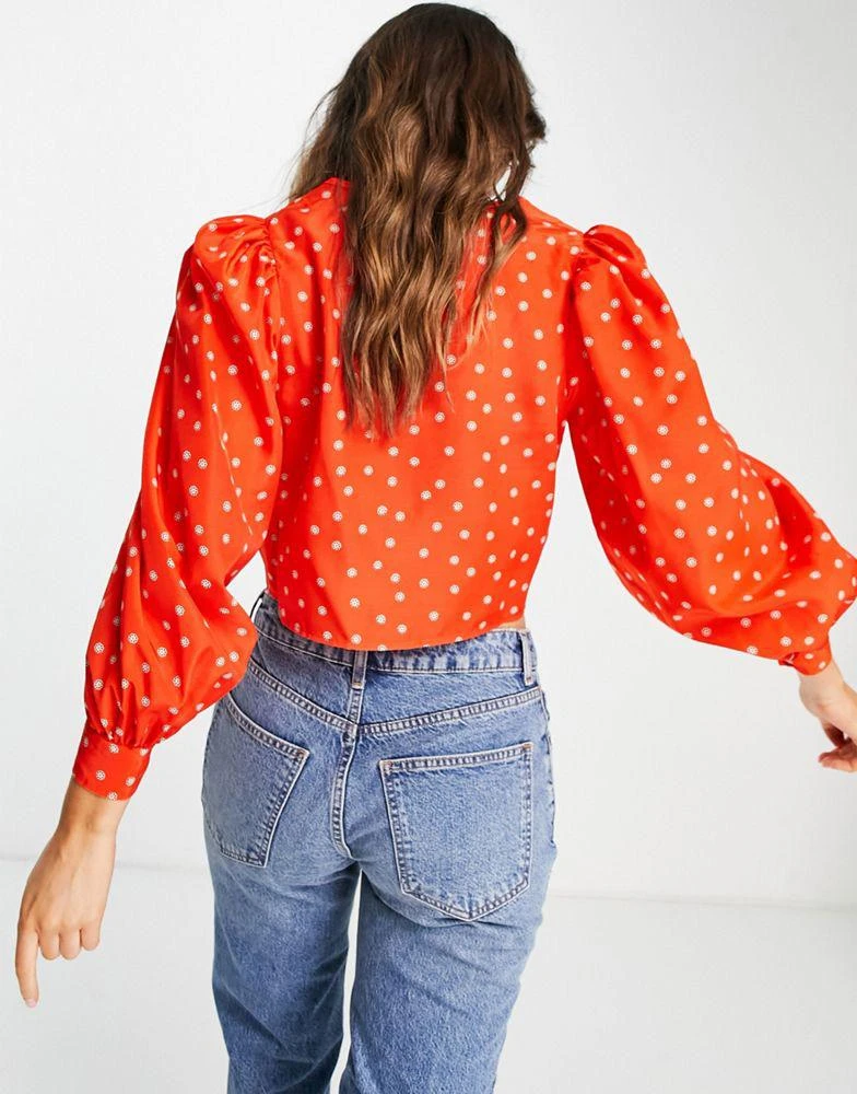 商品Levi's|Levi's fawn tie blouse in orange,价格¥214,第2张图片详细描述