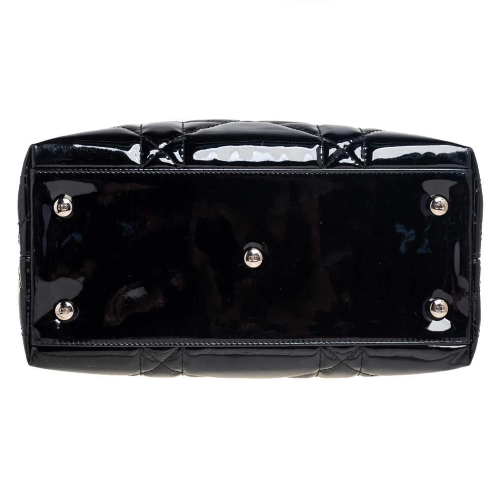 Dior Black Cannage Patent Leather Small Granville Tote 商品