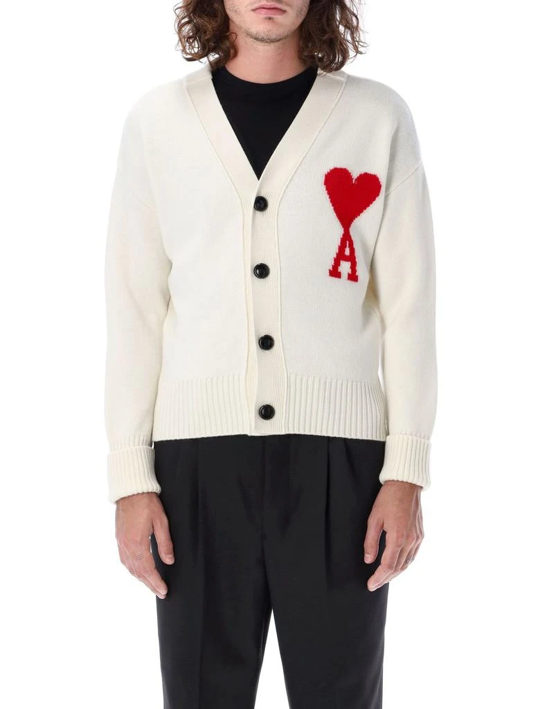 商品AMI|AMI Paris Ami de Coeur Knitted Cardigan,价格¥2969,第3张图片详细描述