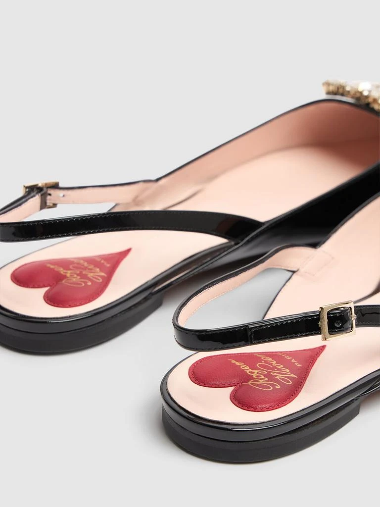 商品Roger Vivier|5mm Virgule Patent Leather Slingbacks,价格¥12267,第3张图片详细描述