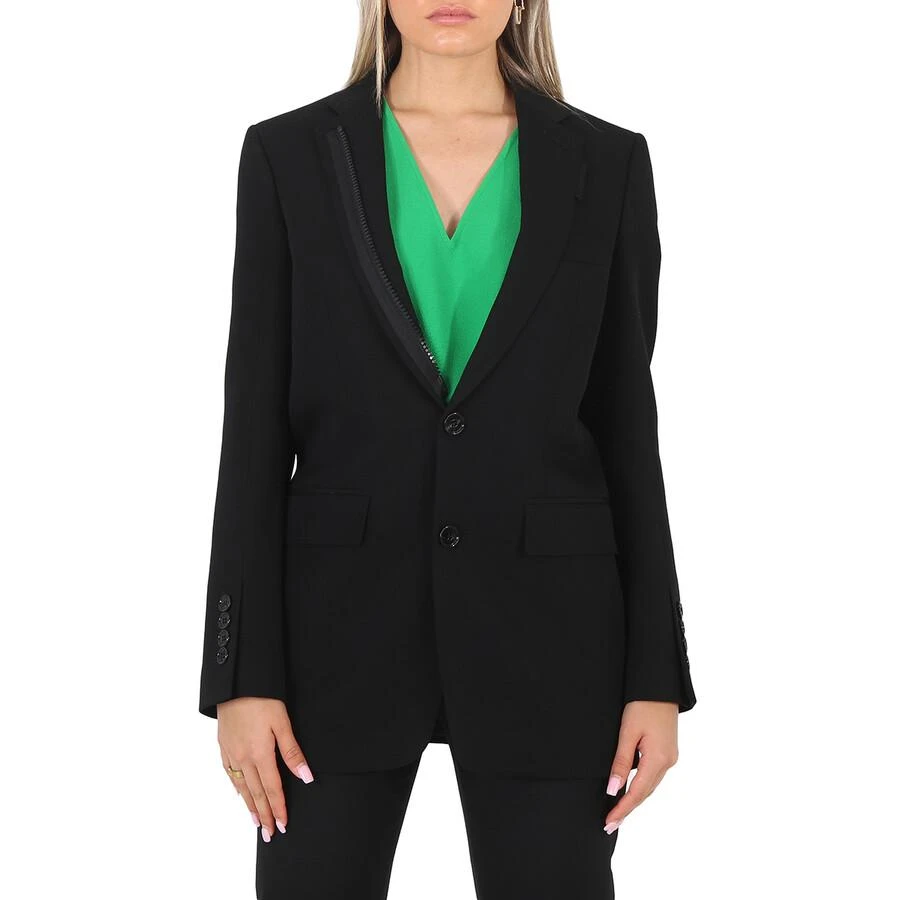 商品Burberry|Ladies Black Tailored Single-Breasted Blazer Jacket,价格¥1966,第1张图片