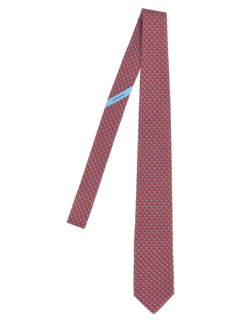 商品Salvatore Ferragamo|Printed Tie Ties, Papillon Red,价格¥1229,第1张图片