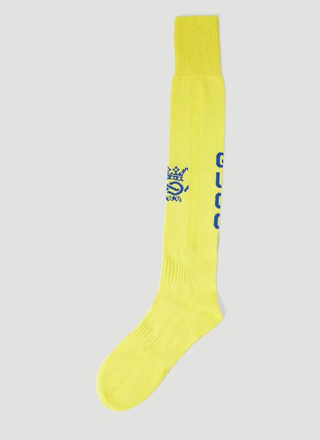 商品Gucci|Logo Sports Socks in Yellow,价格¥1442,第1张图片