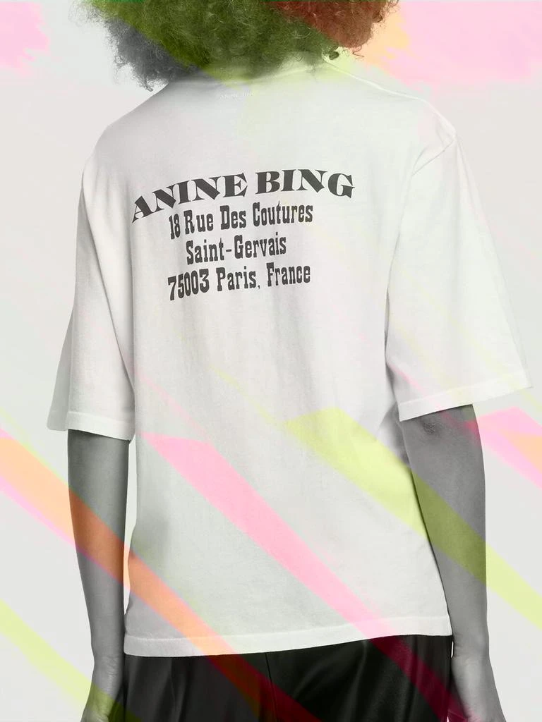 商品ANINE BING|Avi Cotton Jersey T-shirt,价格¥755,第2张图片详细描述