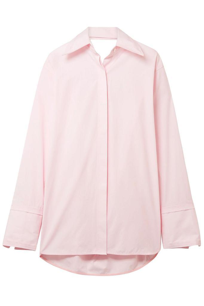 商品Helmut Lang|Oversized cutout cotton-poplin shirt,价格¥2818,第1张图片