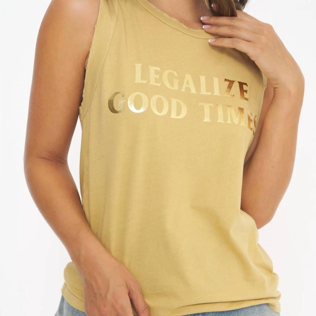 商品Project Social T|Legalize It Tank In Yellow,价格¥358,第1张图片