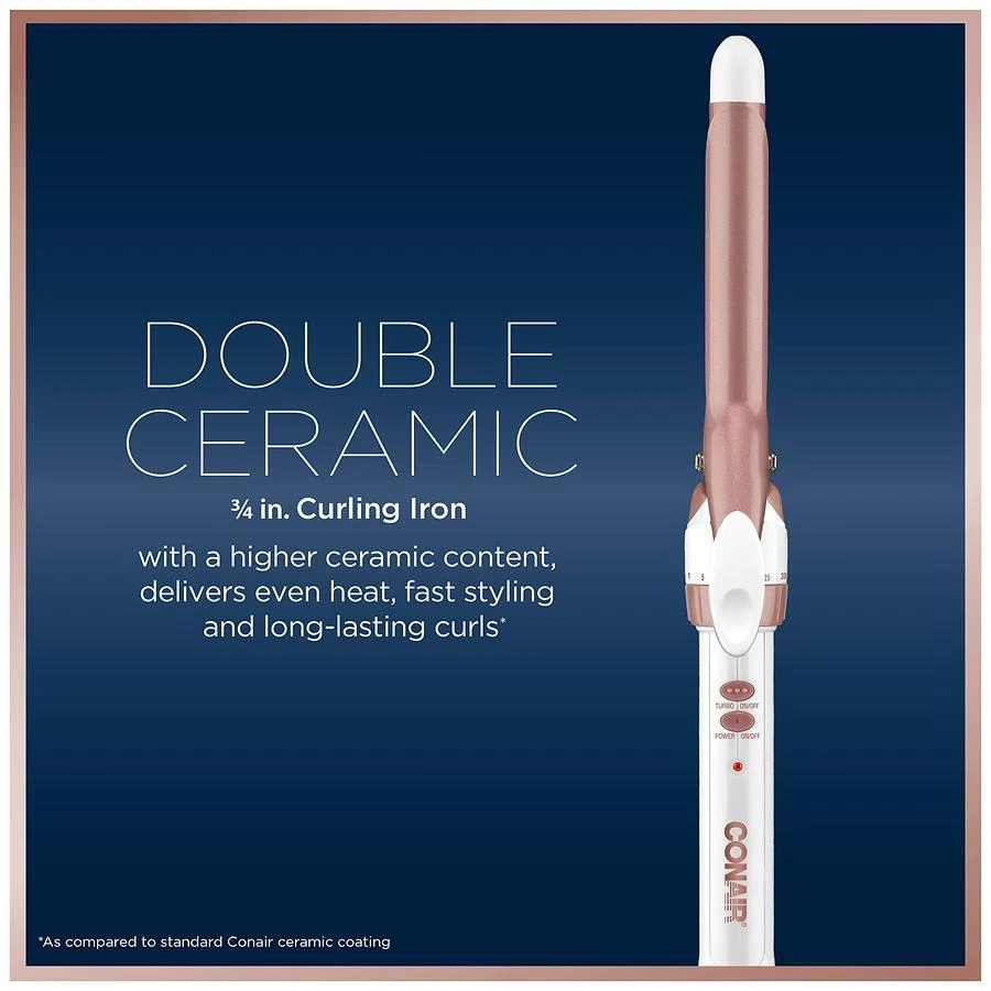 商品Conair|Double Ceramic Curling Iron 3/4",价格¥172,第3张图片详细描述