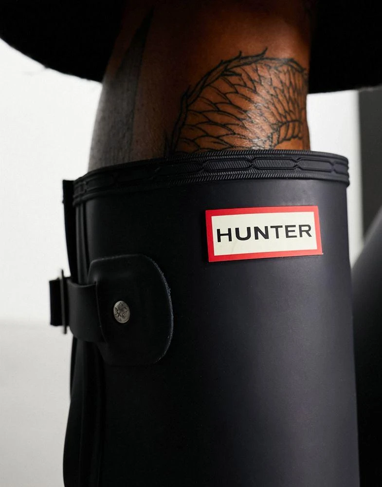 商品Hunter|Hunter Original Side Adjustable Wellington Boots in Navy,价格¥1355,第3张图片详细描述