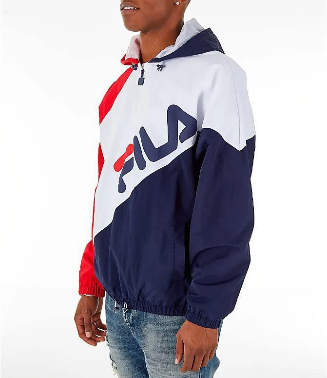 商品Fila|Men's FILA Harrison Half-Zip Nylon 卫衣,价格¥149,第4张图片详细描述