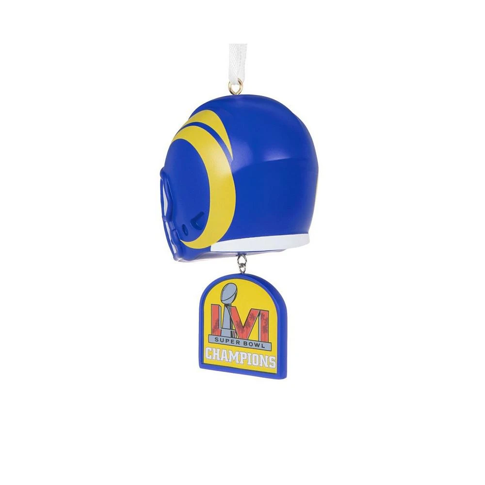 商品Hallmark|Los Angeles Rams Super Bowl LVI Champions Figural Helmet Ornament,价格¥112,第2张图片详细描述