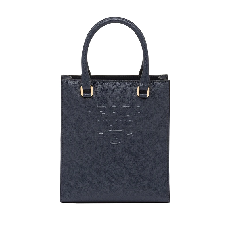 商品Prada|PRADA/普拉达 22新款 女士小号波罗的海蓝saffiano皮革珐琅徽标拆卸织物肩带单肩手提斜挎包1BA333_NZV_F0216_V_N2A,价格¥15269,第1张图片