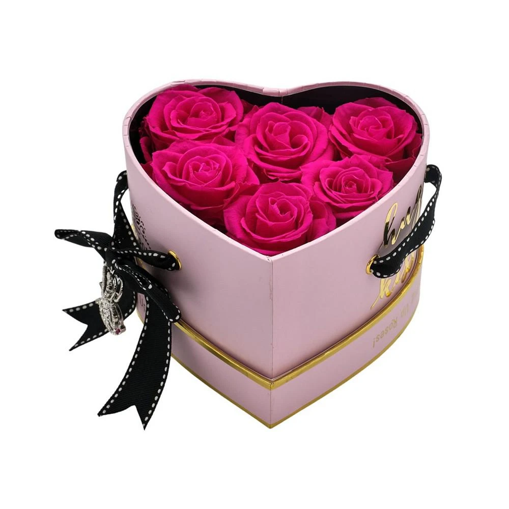 商品Rosepops|Pop-Up Hugs and Kisses Heart Shaped Box with 6 Real Raspberry Punch Roses,价格¥1269,第1张图片