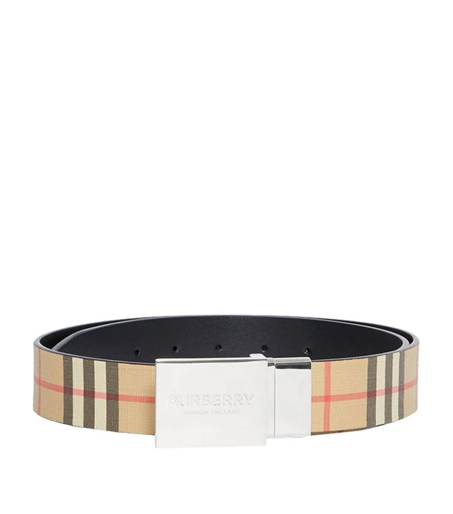 商品Burberry|Reversible Vintage Check Belt,价格¥4014,第1张图片