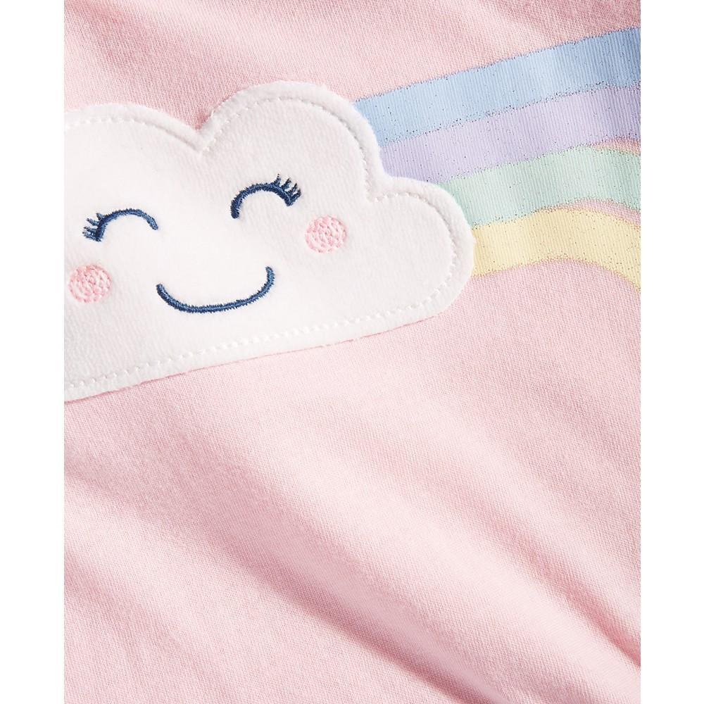 商品First Impressions|Baby Girls Short-Sleeve Retro Rainbow T-Shirt, Created for Macy's,价格¥74,第5张图片详细描述