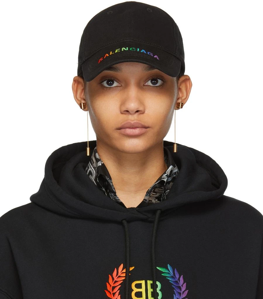 商品Balenciaga|Black Rainbow Logo Cap,价格¥3071,第1张图片