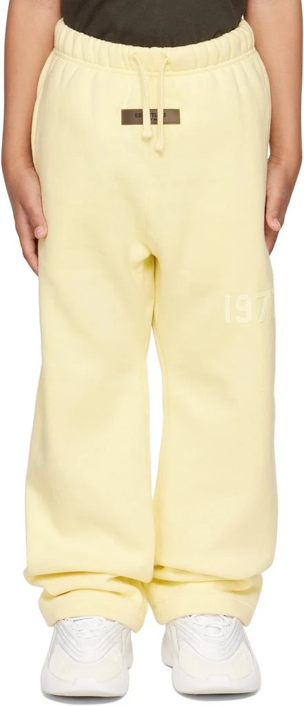 商品Essentials|Kids Yellow '1977' Relaxed Lounge Pants,价格¥396,第1张图片