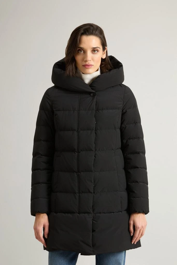 商品Woolrich|Puffy Prescott Parka in Urban Touch - Women - Black,价格¥4190,第1张图片
