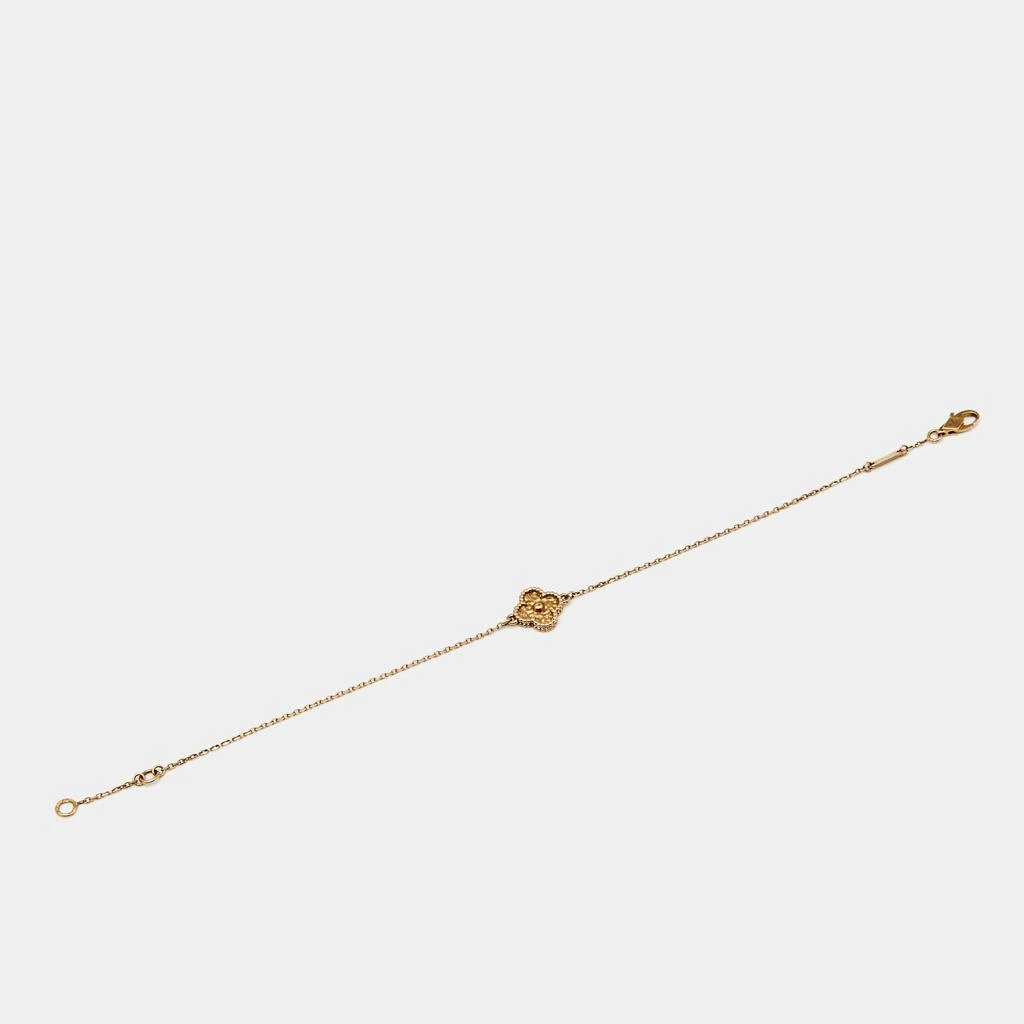 商品[二手商品] Van Cleef & Arpels|Van Cleef & Arpels Sweet Alhambra Textured 18k Rose Gold Bracelet,价格¥8386,第2张图片详细描述