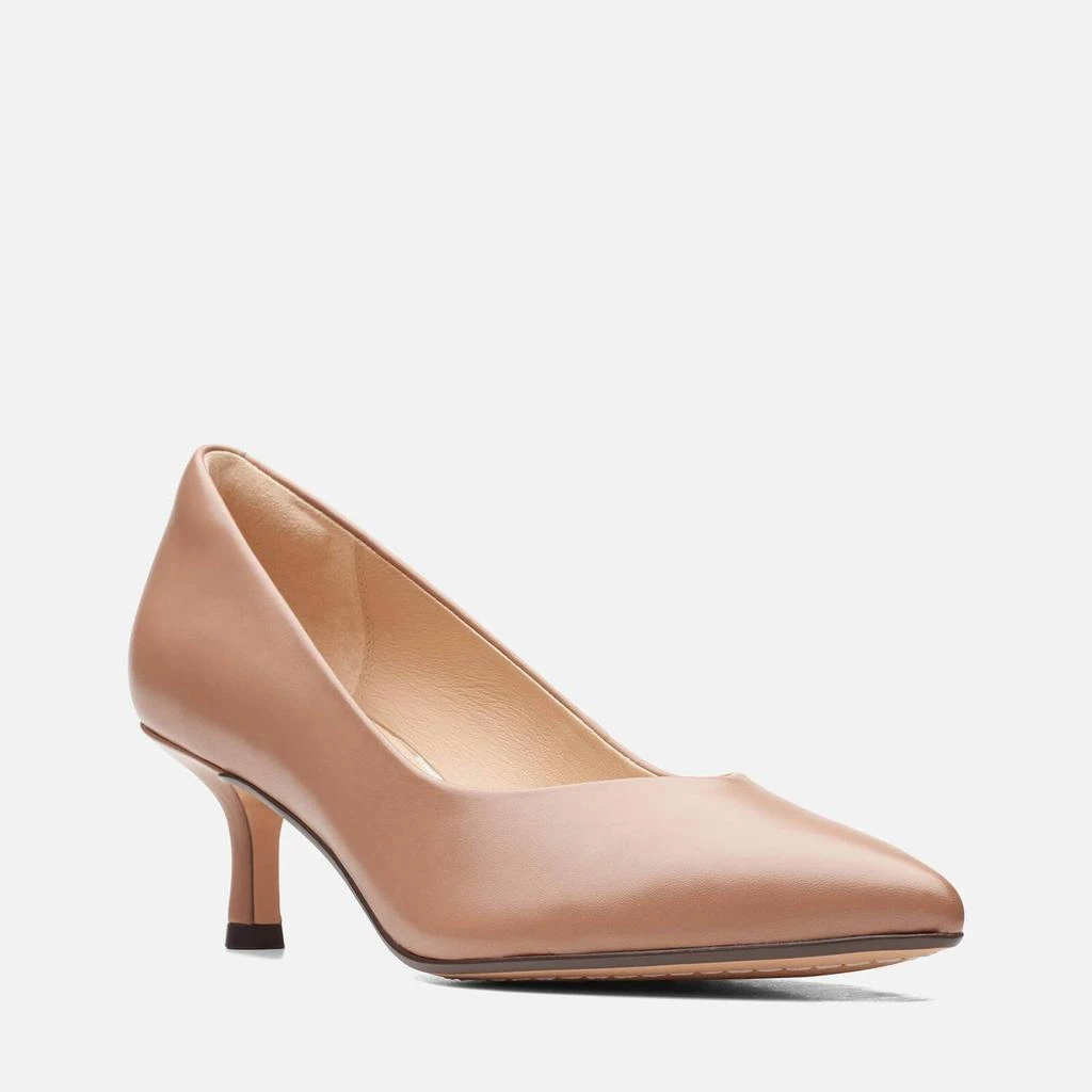 商品Clarks|CLARKS WOMEN'S VIOLET LEATHER COURT SHOES - PRALINE,价格¥451,第3张图片详细描述