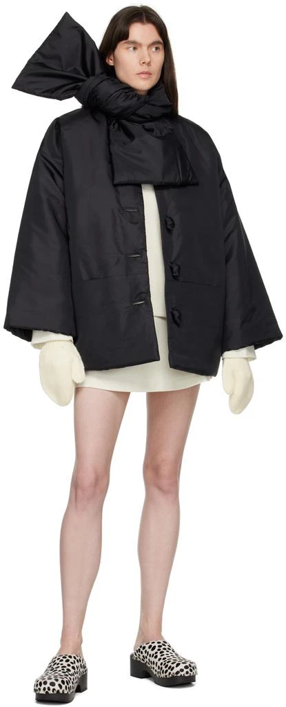 商品Totême|Black Padded Scarf Jacket,价格¥1919,第4张图片详细描述