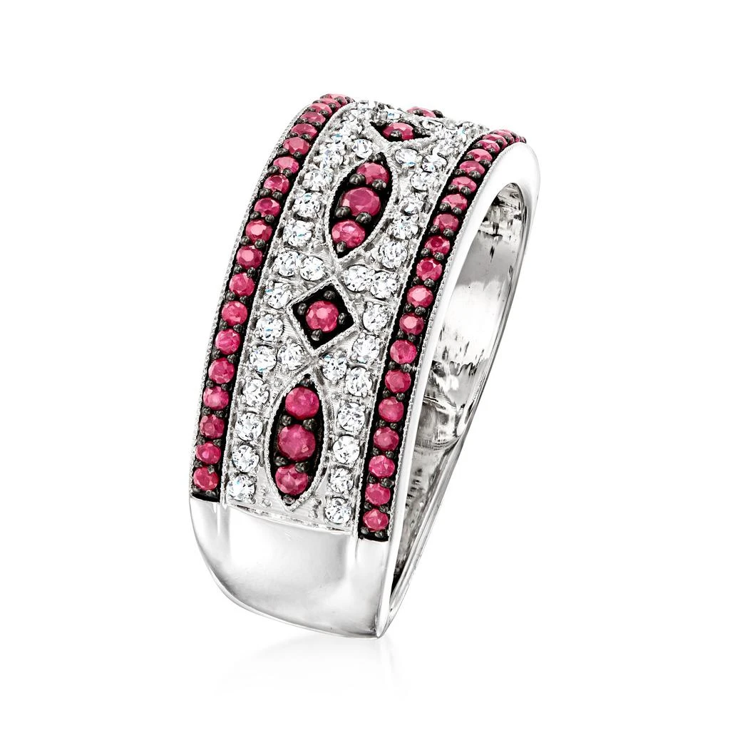 商品Ross-Simons|Ross-Simons Ruby and . Diamond Ring in 14kt White Gold,价格¥9523,第3张图片详细描述