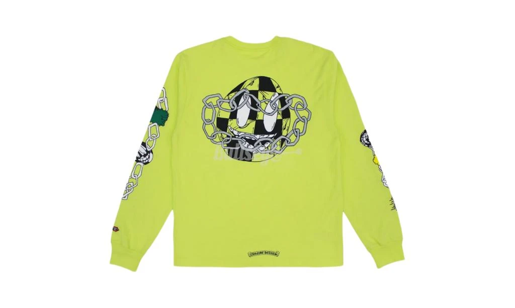 商品Chrome Hearts|Chrome Hearts Matty Boy "Link" Lime Green Longsleeve T-Shirt,价格¥5088,第1张图片