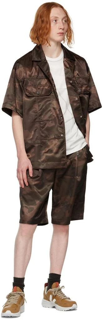 商品Feng Chen Wang|Brown & Khaki Camouflage Shorts,价格¥465,第4张图片详细描述
