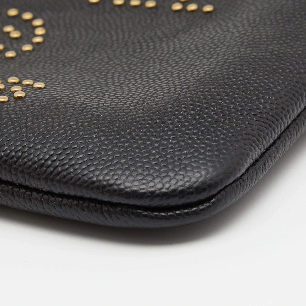 Chanel Black Caviar Leather Deauville Studded Zip Case 商品