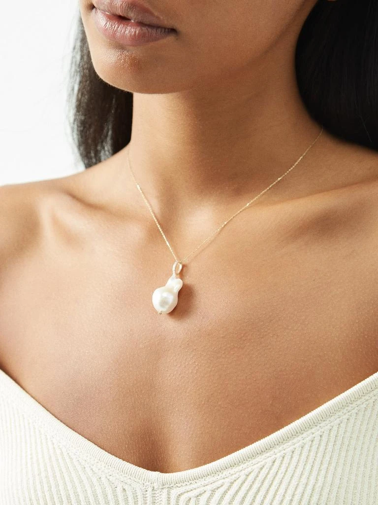 商品MATEO|Diamond, baroque pearl & 14kt gold necklace,价格¥4229,第1张图片