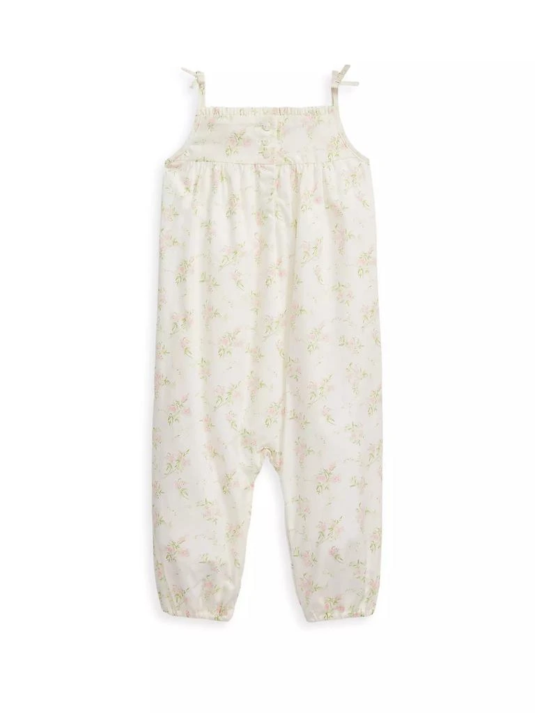 商品Ralph Lauren|Baby Girl's Cotton Batiste Overalls & Bucket Hat Set,价格¥847,第2张图片详细描述