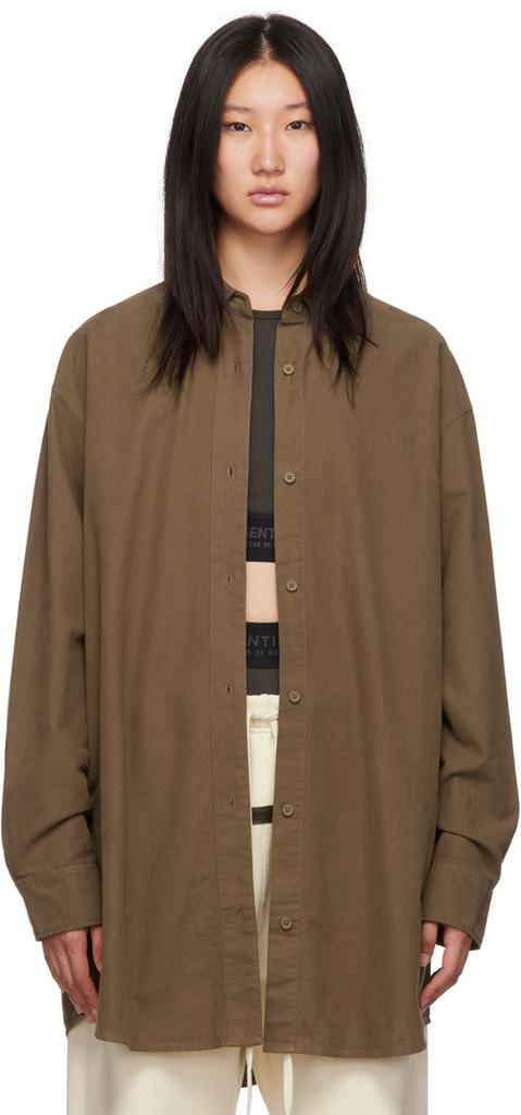 Brown Buttoned Shirt商品第1张图片规格展示