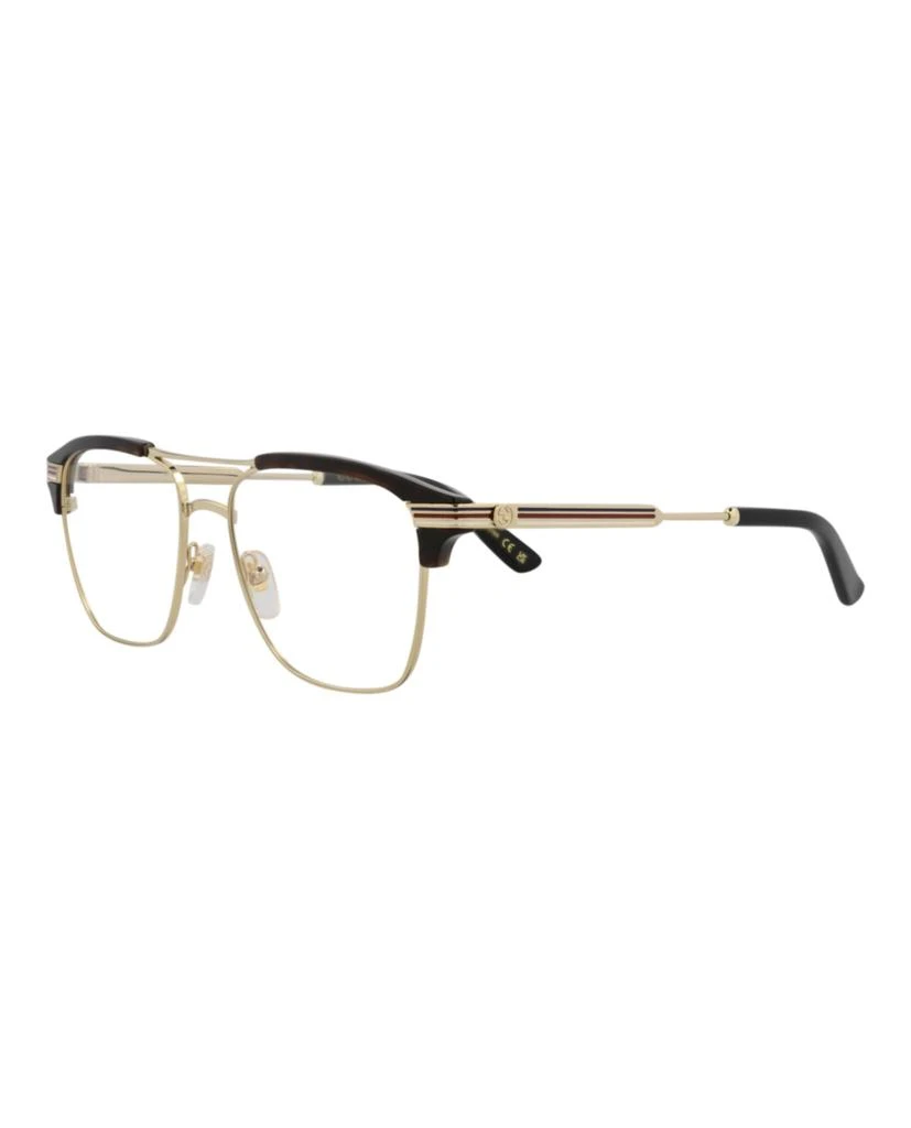 商品Gucci|Square-Frame Metal Optical Frames,价格¥1361,第2张图片详细描述