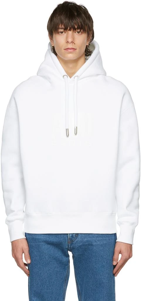 商品AMI|White Fleece Ami Paris Hoodie,价格¥1155,第1张图片