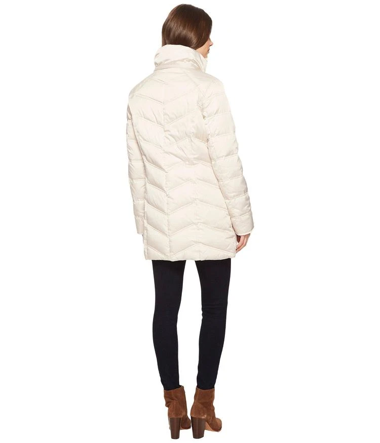 商品Kenneth Cole|Chevron Quilted Coat with Fur Hood,价格¥1400,第5张图片详细描述