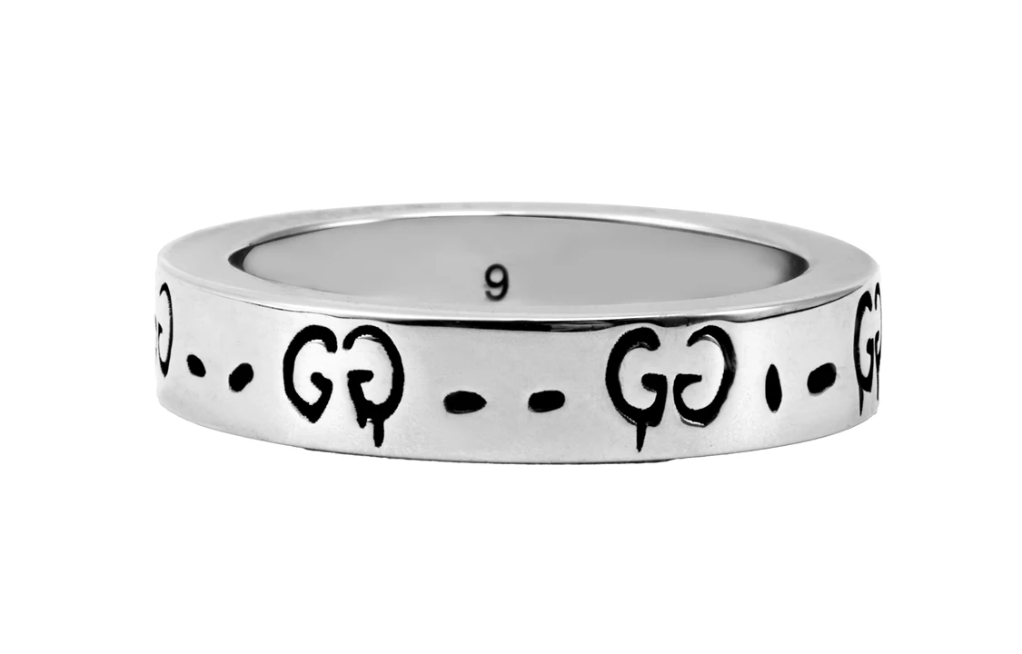 商品[国内直发] Gucci|古驰 小精灵 0.4cm款 925银 戒指 男女同款情侣款 银色,价格¥2116,第1张图片